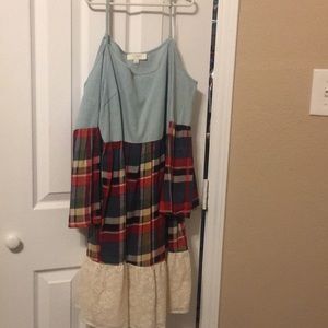 Umgee cold shoulder dress